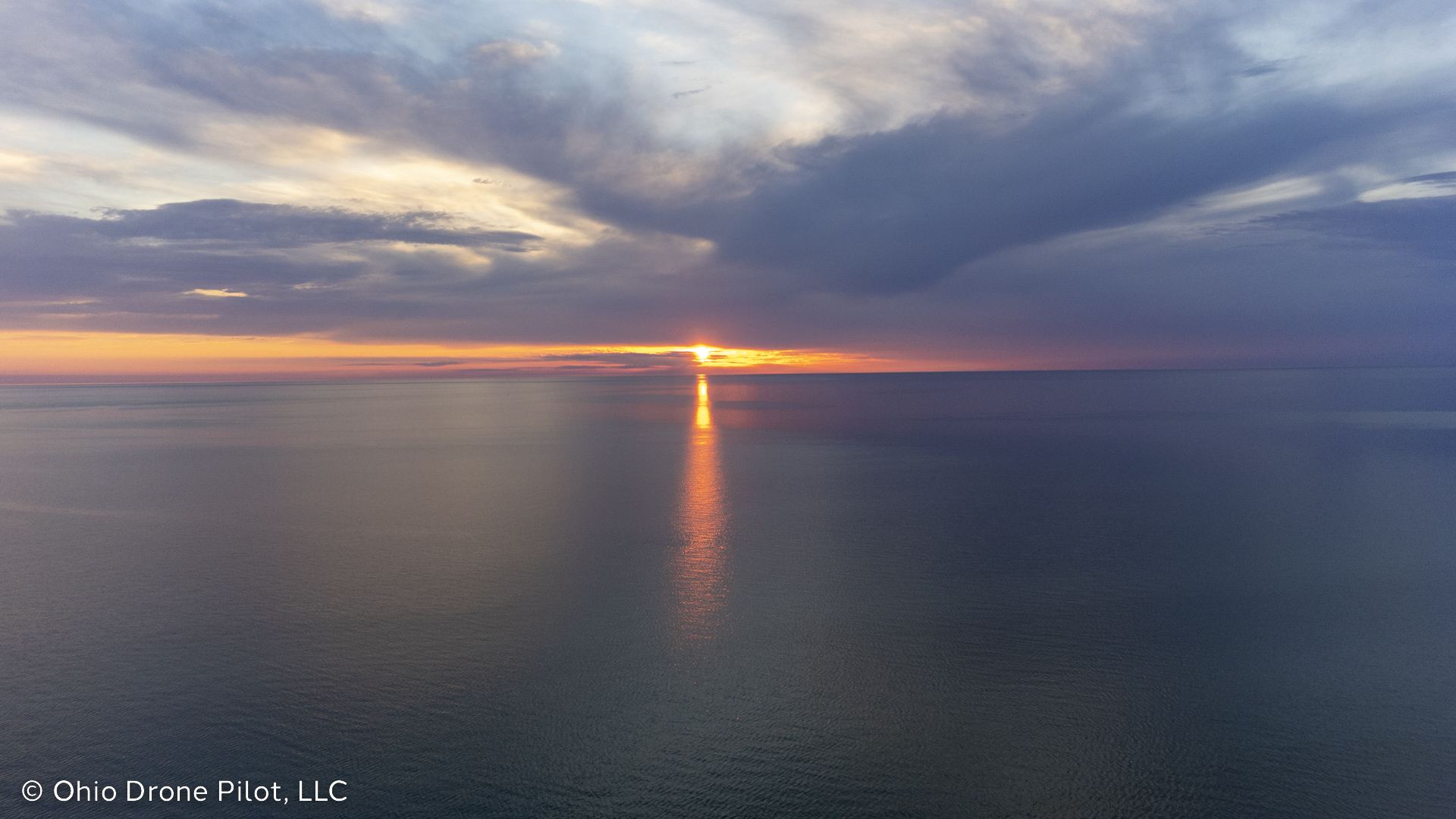 A lovely sunset over Lake Michigan