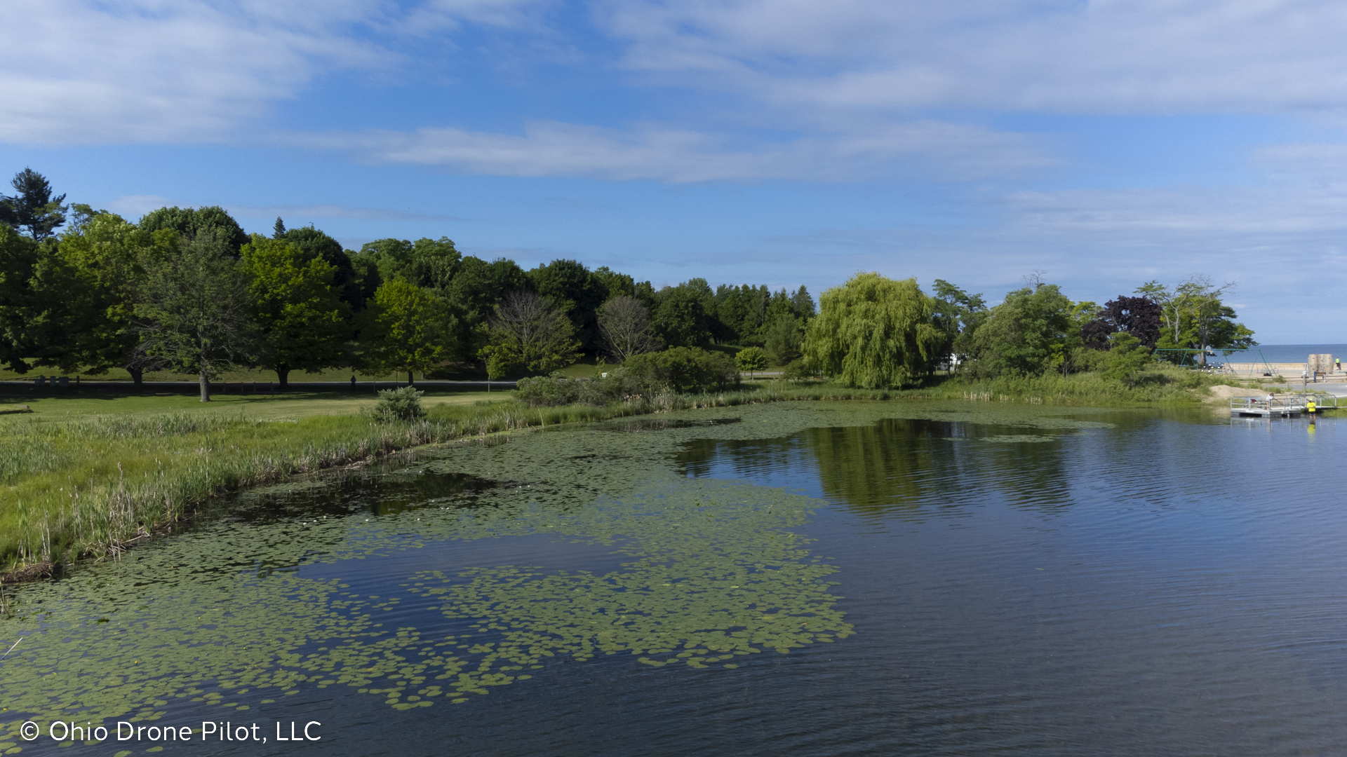 The pond behind the beach at Empire, Michigan